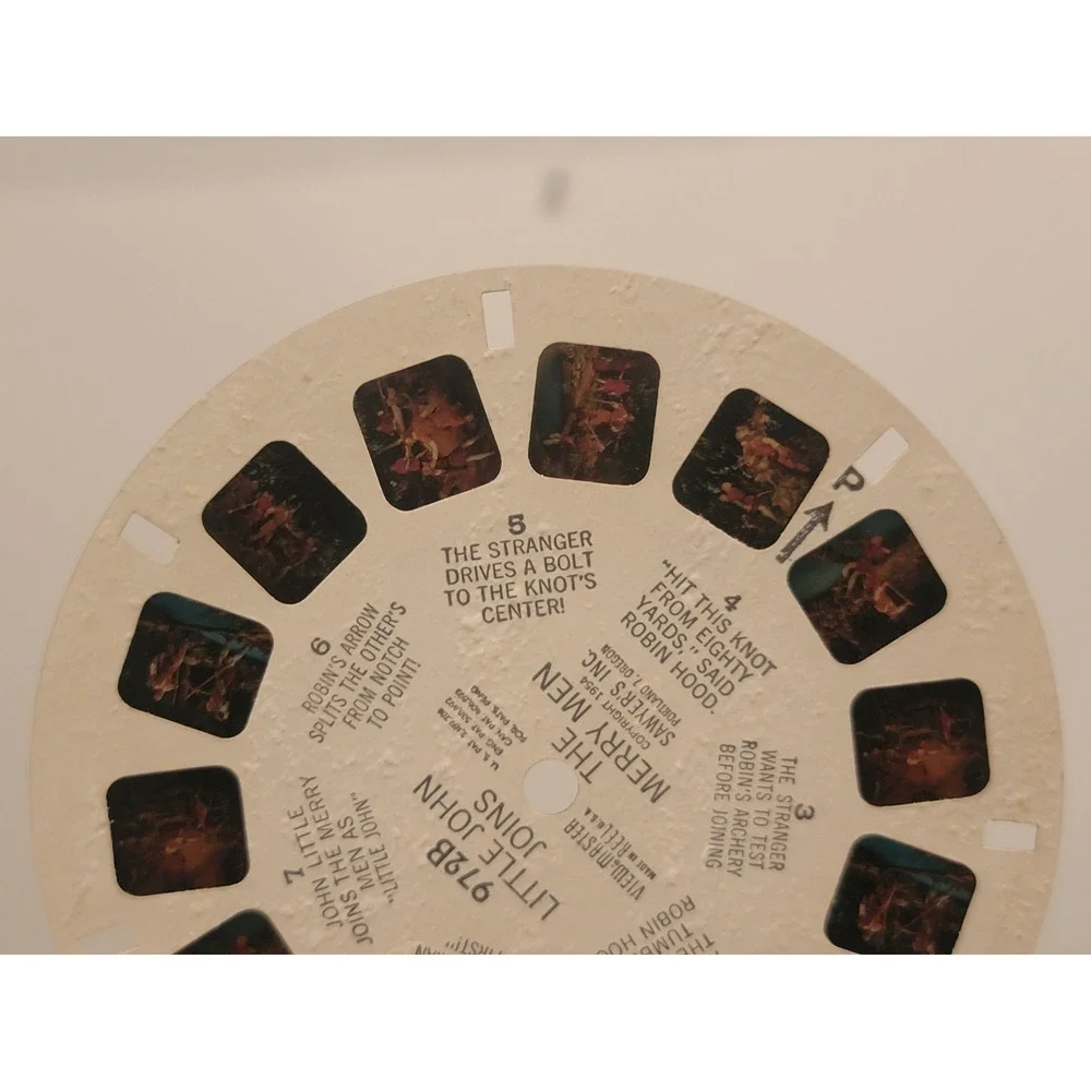 Vintage View-Master Robin Hood 3 reel Packet/Booklet 972 A-C 1D Complete Set